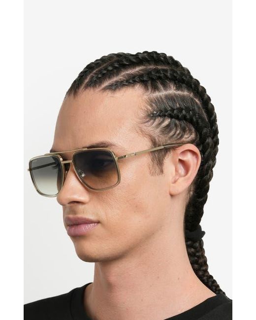 Boss Gray 58Mm Gradient Square Sunglasses for men