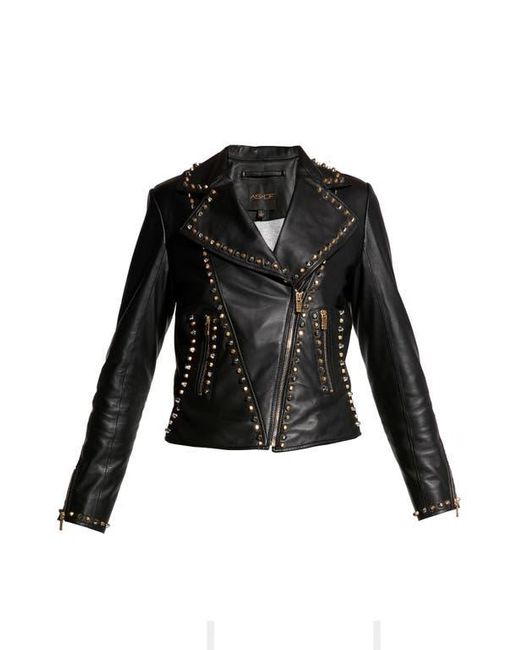 AS by DF Black Stevie Upcycled Leather Jacket