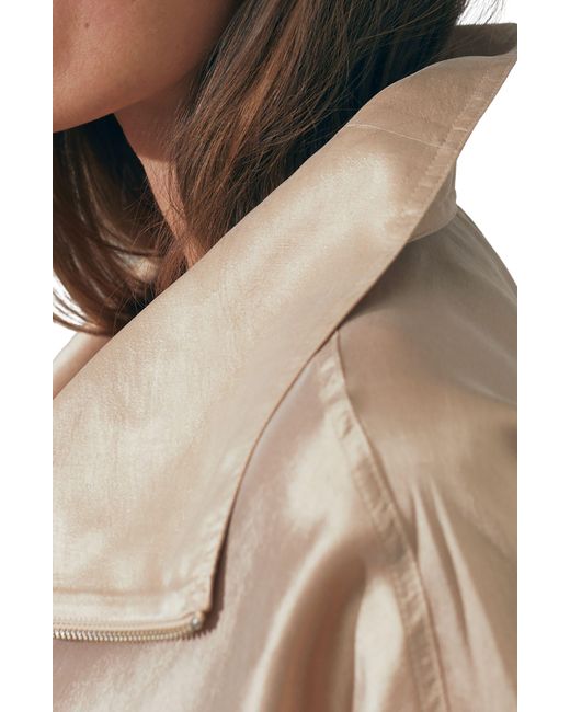 Reiss Natural Atelier Front Zip Jacket