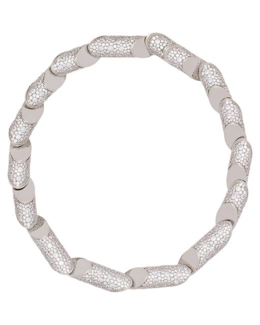 Lanvin Metallic Haute Séquence Rhinestone Necklace