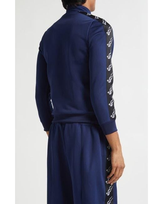 Lu'u Dan Blue Shrunken Track Jacket for men