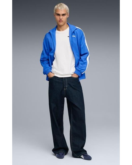 PUMA Blue T7 Oversize Track Jacket for men