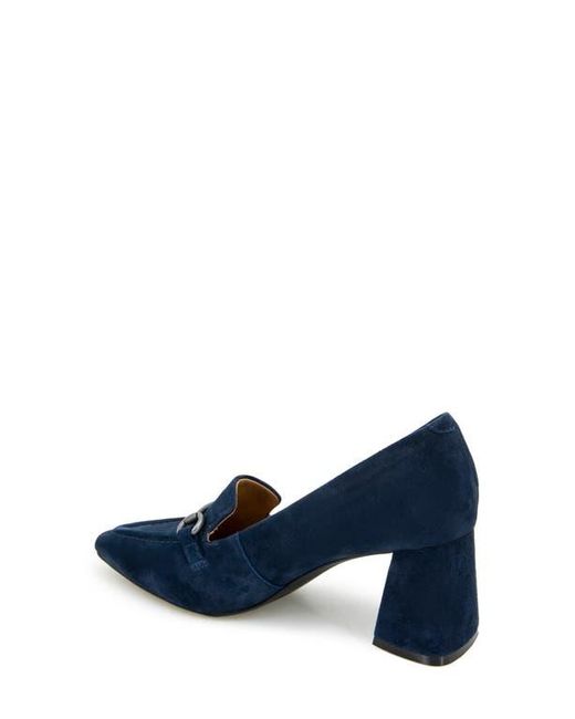 Gentle Souls Blue Dionne Pointed Toe Bit Loafer Pump