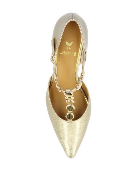 J. Reneé Metallic Mayven Pointed Toe Pump
