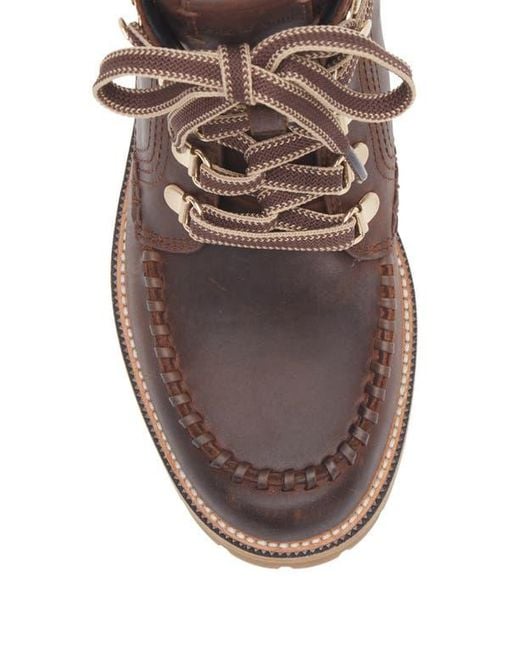 Rag & Bone Brown Cameron Lug Sole Waterproof Leather Bootie