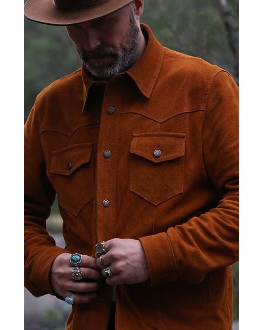 Last Wolf Brown Sequoia Trucker Jacket for men