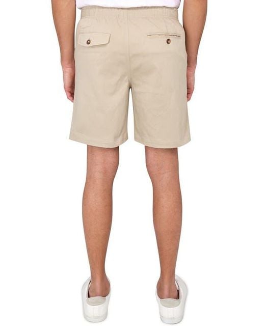 Con.struct Natural Slim Fit Solid Drawstring Shorts for men