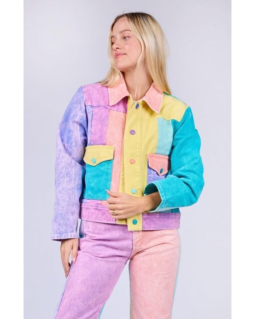 Mokuyobi Pink Denim Jacket