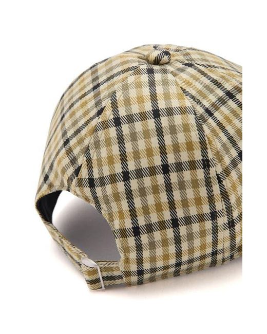 Mango Metallic Check Cap for men