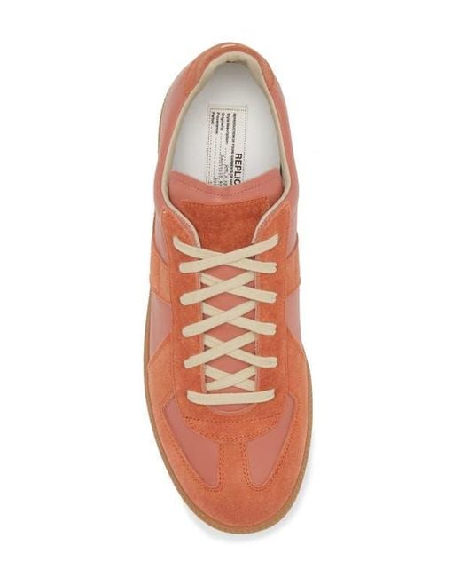 Maison Margiela Pink Replica Low Top Sneaker for men