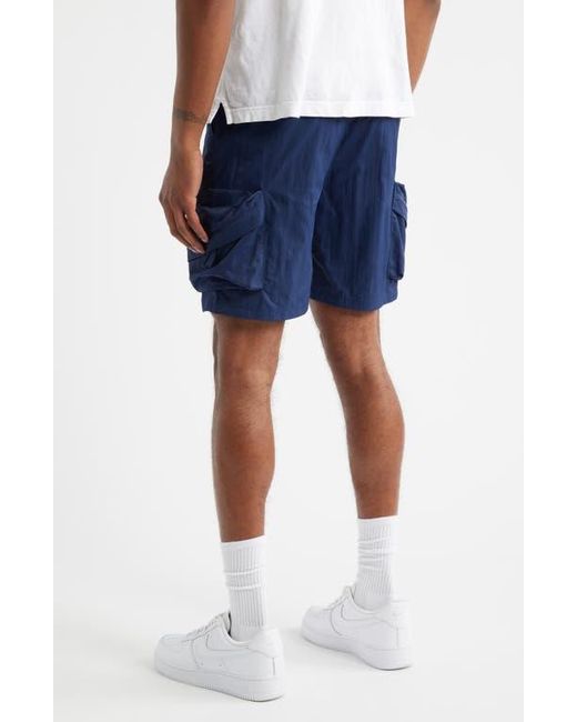 Saint Studio Blue Cargo Shorts for men