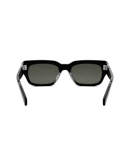 Celine Bold 3 Dot Rectangular Sunglasses in Black for Men | Lyst