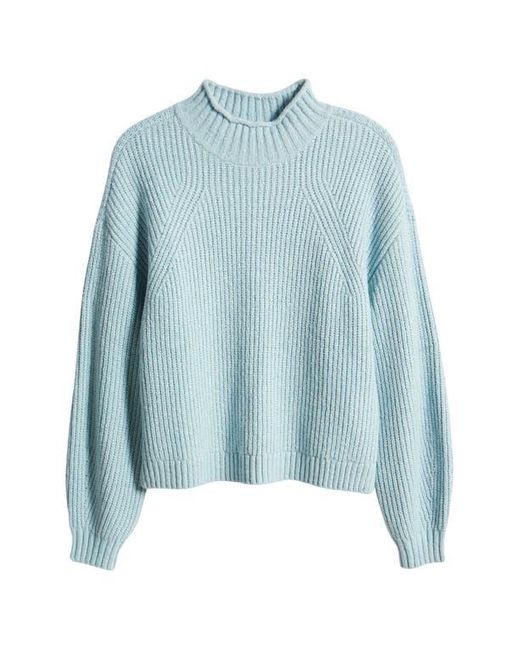 BP. Mock Neck Sweater in Blue Lyst