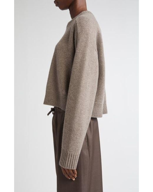 Loulou de Saison Brown Bruzzi Oversize Wool & Cashmere Sweater