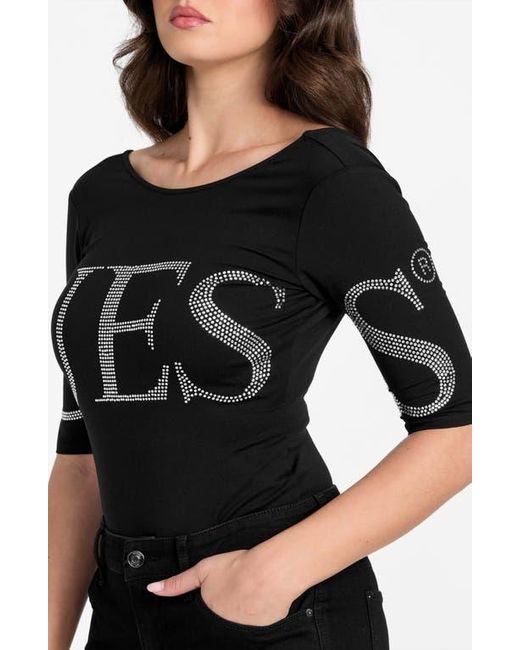 Guess Black Bling Lowback Bodysuit