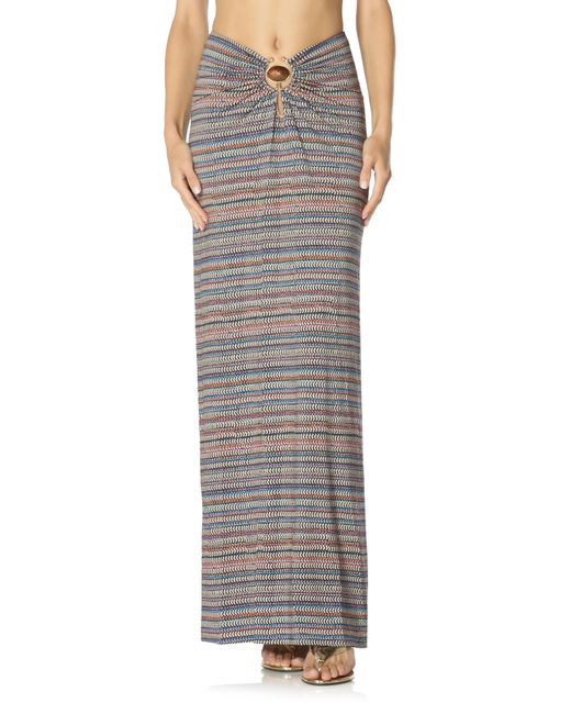 AFRM Gray Carr Maxi Skirt