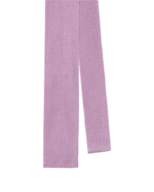 Robert Talbott Purple Redford Silk Knit Necktie for men