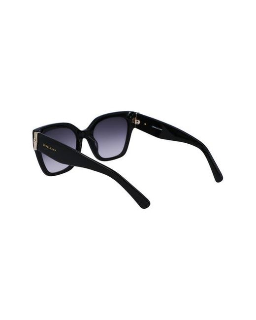 Longchamp Blue 55Mm Rectangular Sunglasses