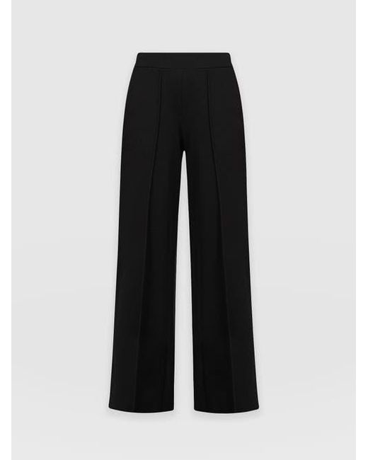 Saint + Sofia Black Keller Wide Leg Pant