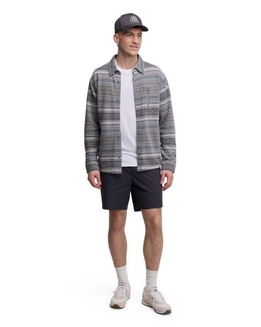 Tentree Blue Thompson Shacket for men