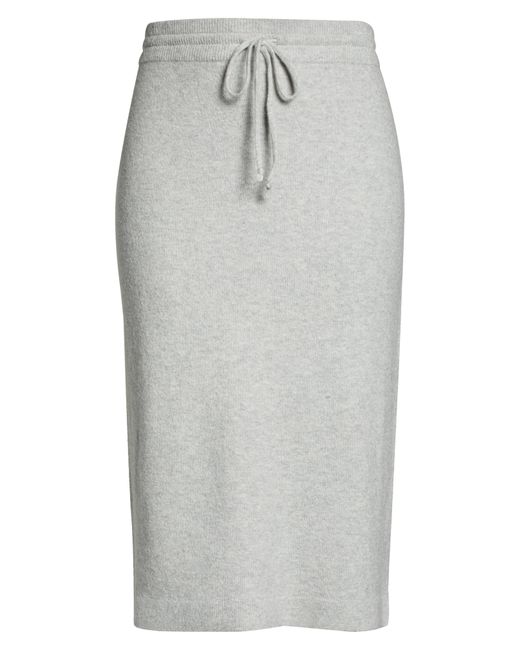 Treasure & Bond Gray Drawstring Waist Sweater Skirt