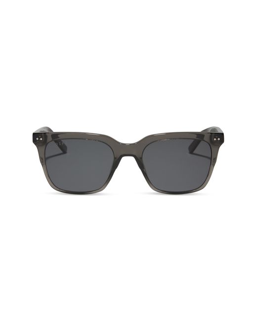 DIFF Gray Billie Xl 54mm Polarized Square Sunglasses for men