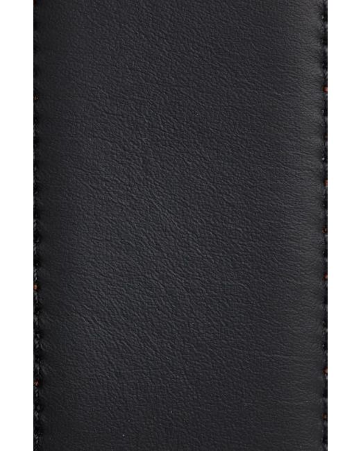 Zegna Gray Reversible Signifier Deerskin Belt for men