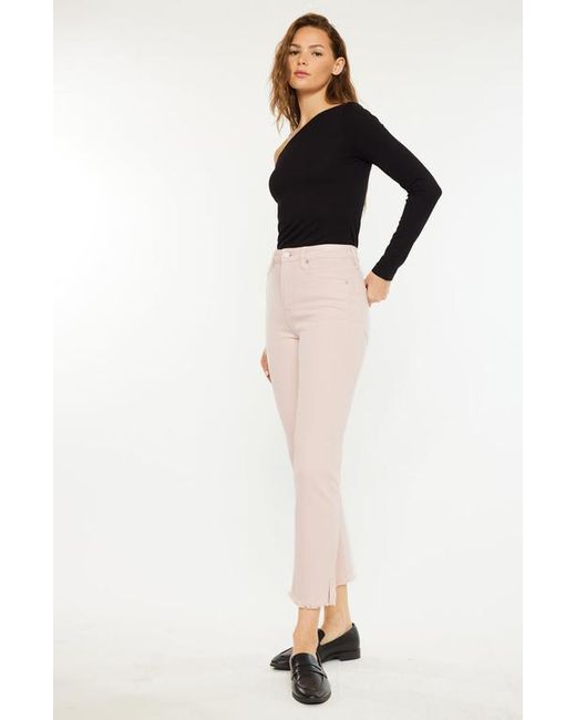 Kancan Black Tiana High Rise Slim Straight Jeans