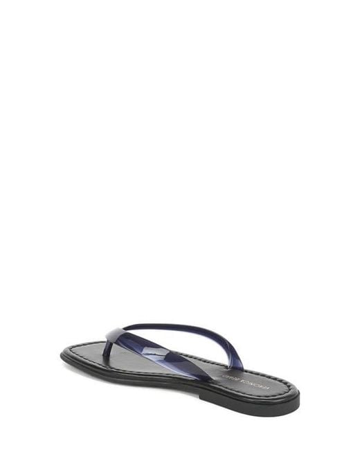 Veronica Beard White Clea Flip Flop