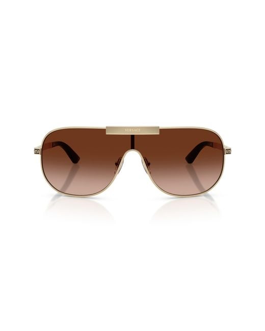 Versace Brown 140Mm Irregular Sunglasses for men