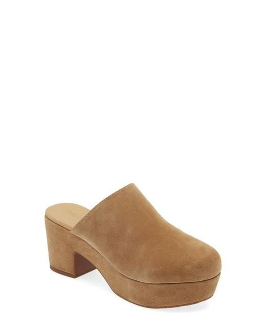Chocolat Blu Brown Ginette Platform Clog