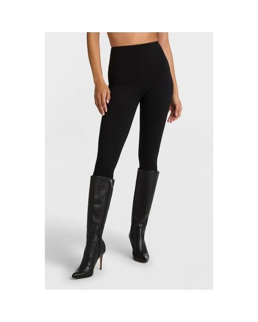 Commando Black Stretch Cotton Leggings