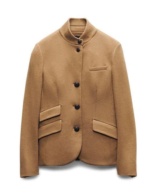 Rag & Bone Natural Slade Wool Blazer