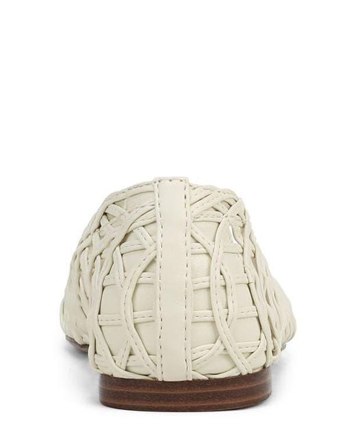 Franco Sarto White Amalia Flat