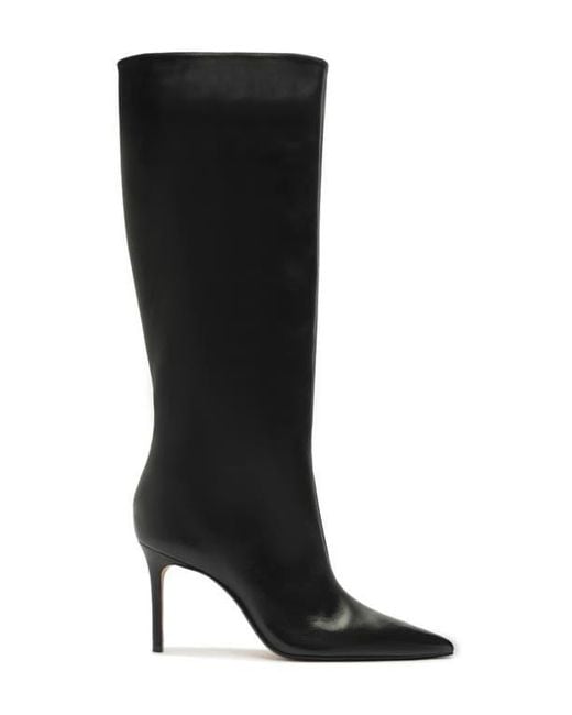 SCHUTZ SHOES Black Ellen Up Pointed Toe Boot