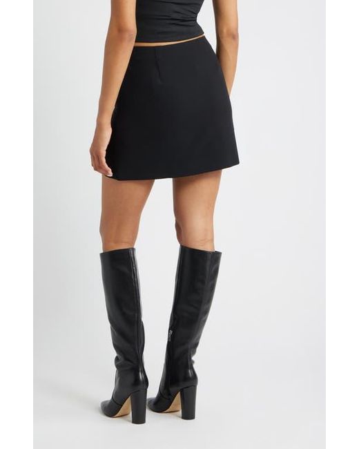 Open Edit Black The Icon A-Line Miniskirt