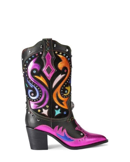 Kurt Geiger Pink Kensington Western Boot