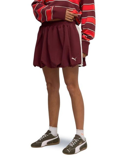 PUMA Red T7 Bubble Hem Skirt