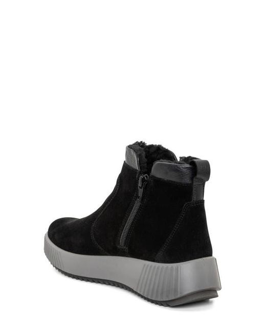 Ara Black Dahlia Waterproof Faux Fur Lined Sneaker
