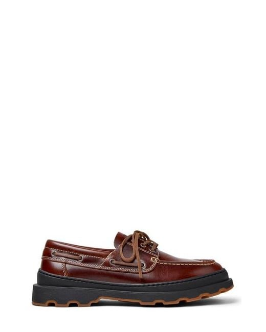 Camper Brown Brutus Moc Toe Loafer for men