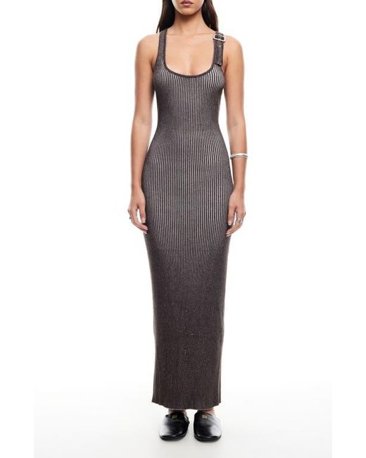 Lioness Women's Brown Rebirth Stripe Cotton Maxi Dress
