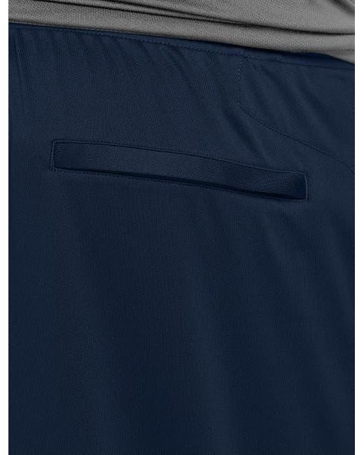 Reebok Blue Performance Double-Knit Open-Hem Pants for men