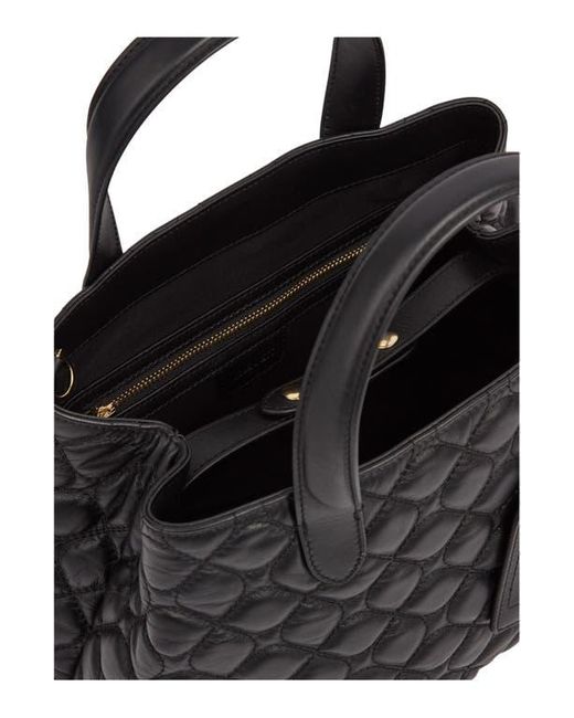 L.K.Bennett Black Juliette Quilted Leather Tote