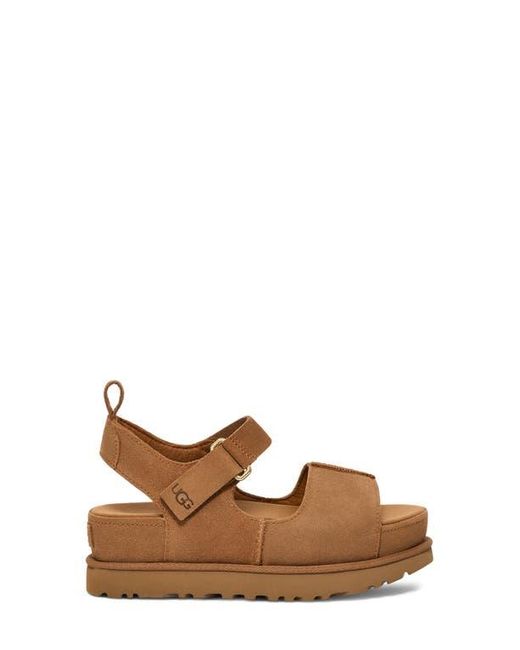 Ugg Brown Goldenstar Platform Sandal