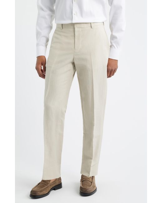 Open Edit Natural Linen Blend Pants for men