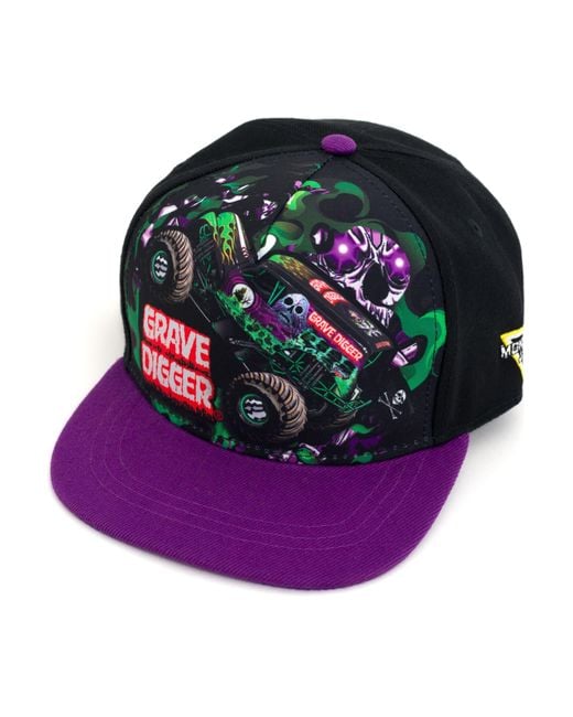MONSTER JAM Pink Grave Digger Strapback Baseball Cap for men