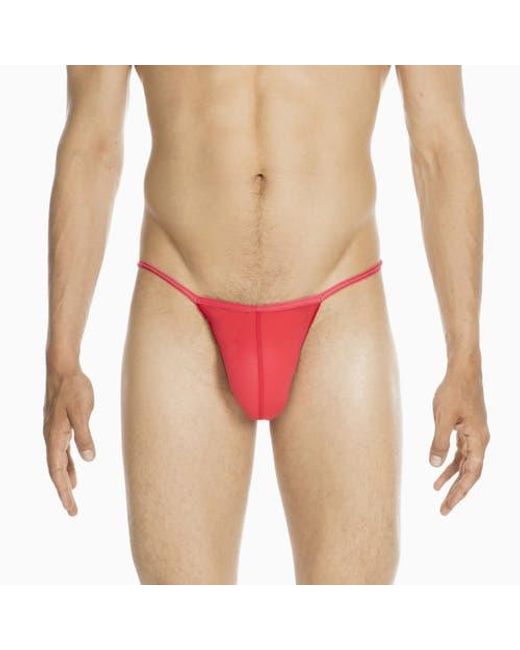 Hom Red Plume G-String for men