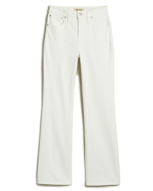 Madewell White Curvy Kick Out Crop Jeans