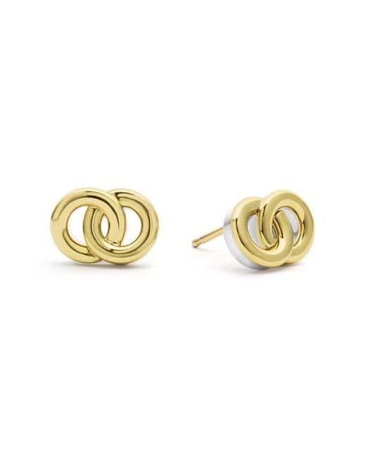 Lagos Metallic Interlocking Circle Stud Earrings