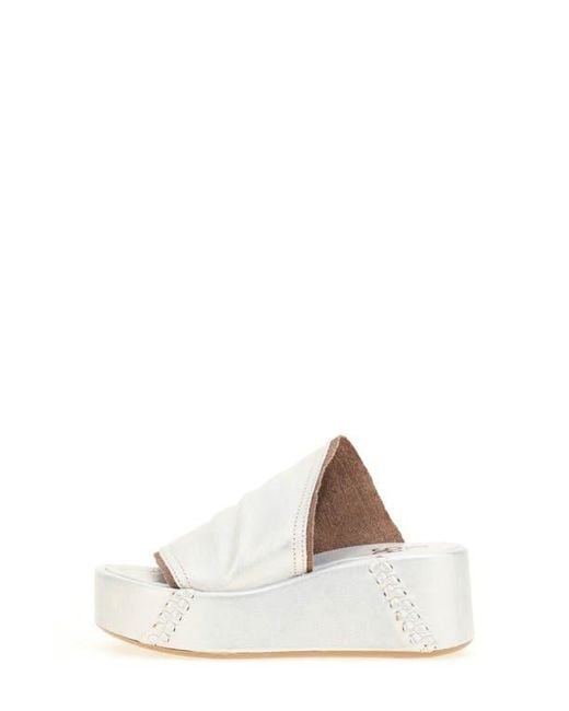 A.s.98 White Marlon Platform Sandal